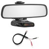 Radar Mount Mirror Mount Bracket + Mirror Wire Power Cord