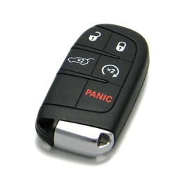 Mopar OEM Keyless Entry Remote Fob 5-Button Smart Proximity Key Compatible with 2014-2022 Jeep Grand Cherokee (FCC ID: M3N-40821302 / P/N: 68143505)