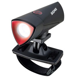 SIGMA SPORT Unisex – Erwachsene Led-helmlampe-2022044905 LED-Helmlampe, Schwarz, Einheitsgröße