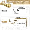 Curtain Rods for windows,1" Diameter Curtain Rod, 32-48" Standard Decorative