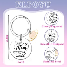 Klpoyu Mom Stocking Stuffers Mom Christmas Gifts Small Gifts Unique Mom Keychain Gifts for Women Mom Stocking Stuffers Gift from Daughter Mom Christmas Presents for Women Stocking Stuffer Ideas