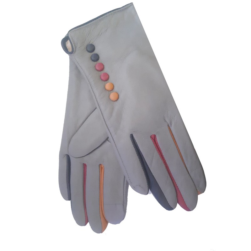 Vera Tucci TIFFANY G01 Leather Multi Colour Button & Fingers