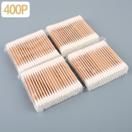 Sellitem Cooperative Wood Cotton Swabs 400P, Elife Wood Cotton Swabs, 100% Cotton Swabs