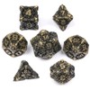 HKDZ Metal Dnd Dice 7Pcs Set, Polyhedral Rpg Dnd Dice,