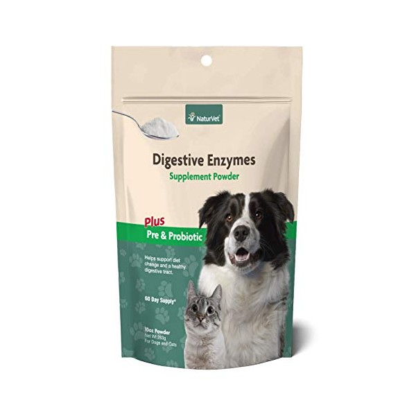NaturVet â Digestive Enzymes - Plus Probiotics & Prebiotics â