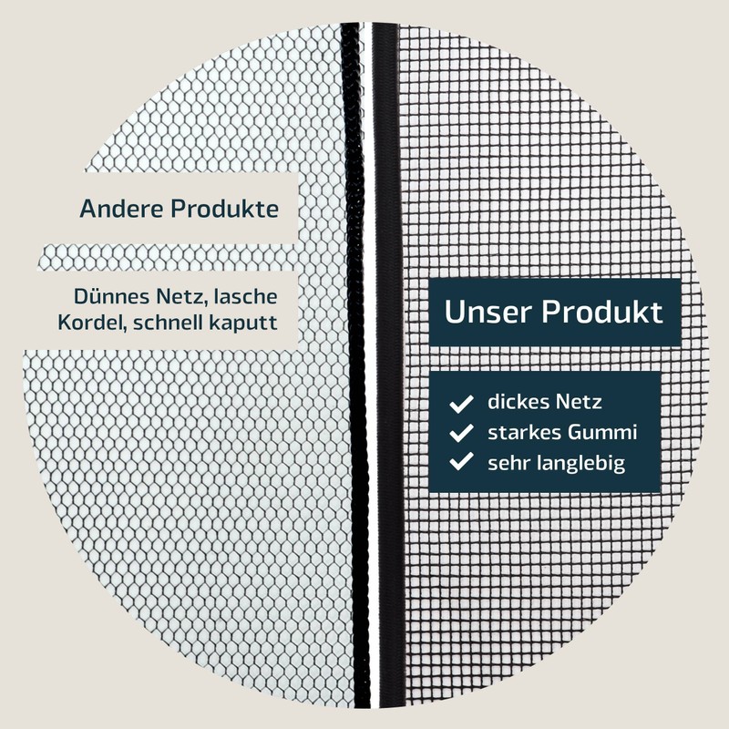 Rain barrel net with elastic band for firm hold, better