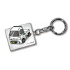 MKJP Custom Key Chain Hijet Truck JUMBO Base: White, Base: