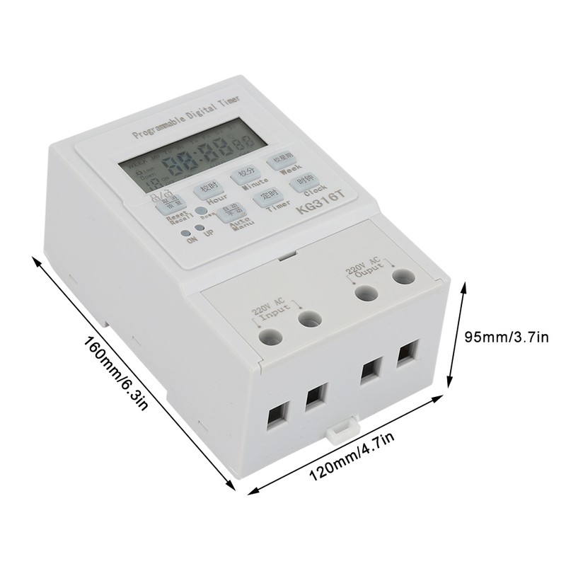 Mini AC 220V 1W 30A Digital Timer Switch Programmable Control