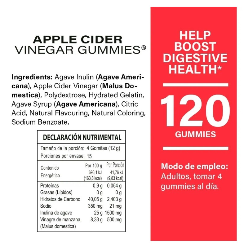 Baja De Peso Gomitas Vinagre De Manzana Naturelab