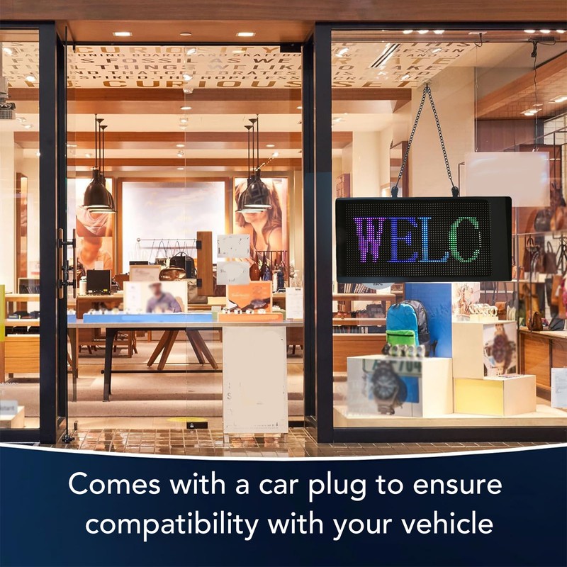 Programmable Scrolling LED Sign Bluetooth App Control LED Car Sign