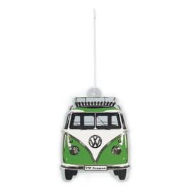 BRISA VW Collection - Volkswagen Luft-Erfrischer-Duft-Spender fürs Auto im T1 Bulli Bus Motiv Einzelpack (Bus Front/Grüner Apfel/Grün)
