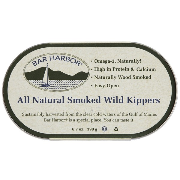 Bar Harbor All Natural Smoked Wild Kippers, Cans, 6.7 oz