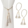SanKristo Curtain Tiebacks 2 Pieces, Two Ways of Binding Boho