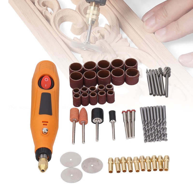 12V Electric Grinder Pen Multifunctional Portable Carving Tool Kit for