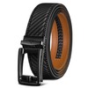 BULLIANT Men's Leather Belt Ratchet Automatic Buckle for Suit and