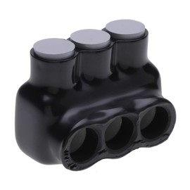 NSi IPLG1-3B Polaris Grey Fine-Stranded Flexible Copper Conductor, 1-10 2-10 AWG Wire Range, 3 Ports-Bagged Insulated Connector