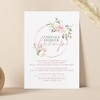 Pink Floral Baby Shower Table Sign - A Message From