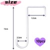 Fabselection 10 PCS Vinyl Fence Hooks, for Hanging Lights, Plants,