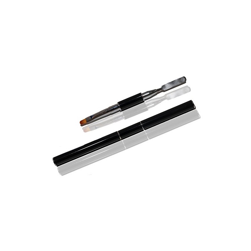 Professional Polyacrylic Gel Brush Cat Tongue with Gel Spatula Size