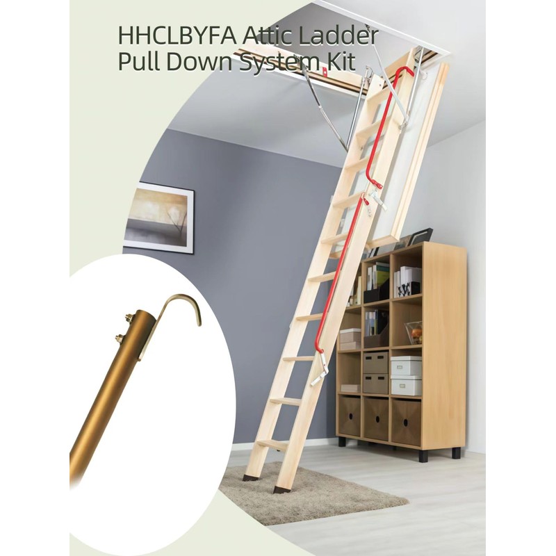 Attic Ladder Pull Down System Kit Attic Staircase Pull-Down System