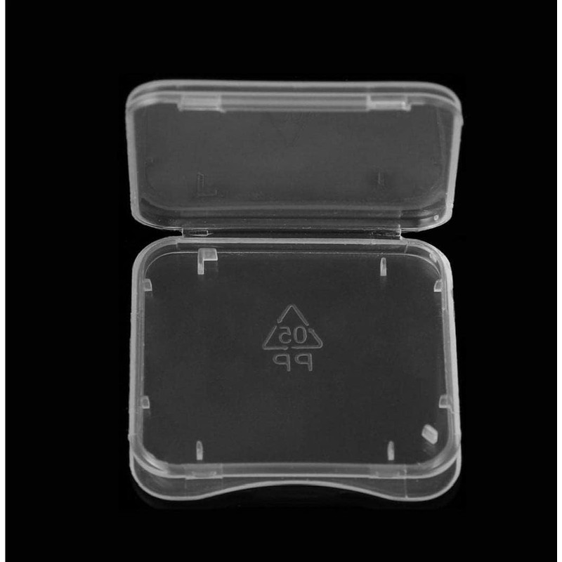 10 Pcs Transparent SD Card Storage Case Memory Card Holder