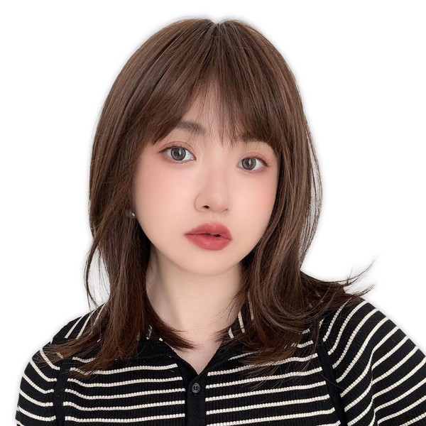 Bright Lara p-hf1770-OT-M Women's Full Wig, Medium Layer, Semi-Long Wig,