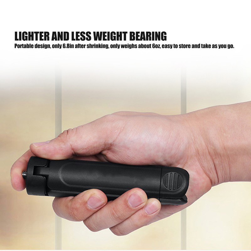 KINGJOY Desktop Tripod 2 Sections Retractable Mini Tripod for Live