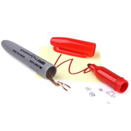 BarGifts Fake Pen Diversion Safe Keep Your Valuables Secretly, Hidden Safe Storage as A Marker Pen to Hide Small Items- Red 1pc