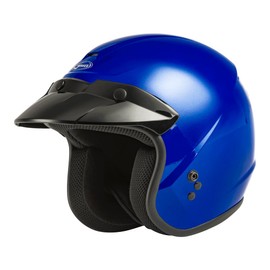GMAX OF-2 Open-Face Helmet (Blue, X-Small) - FMVSS 218 Approved