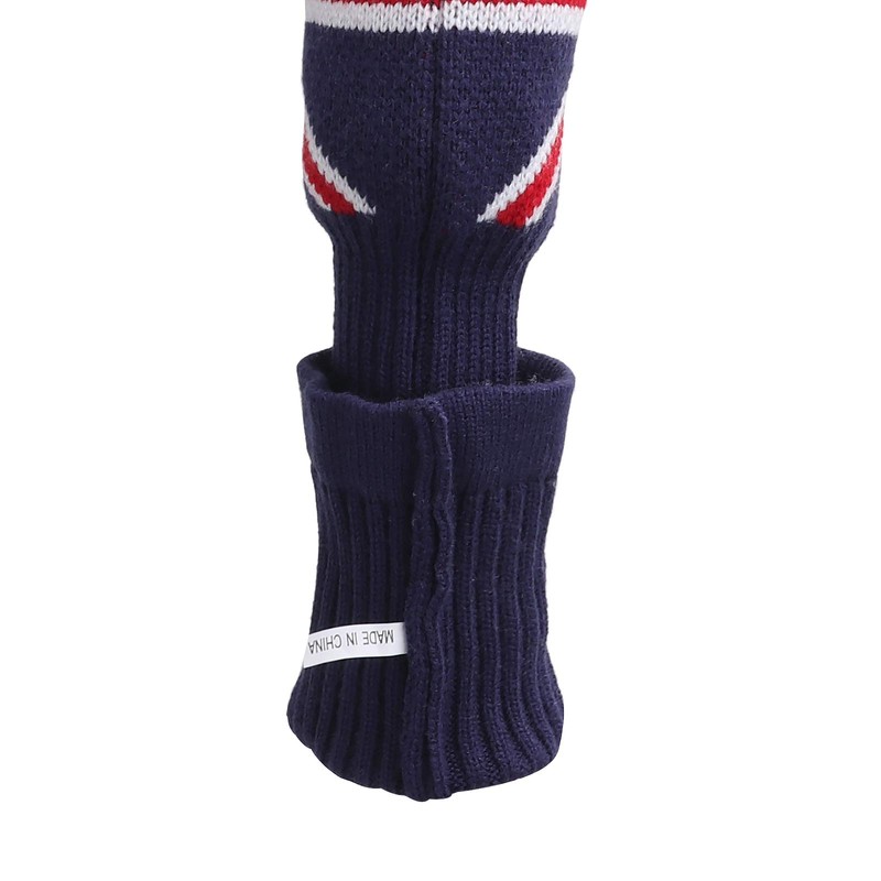 Golf Head Covers Knitted Pom Pom 460cc Golf Driver Fairway
