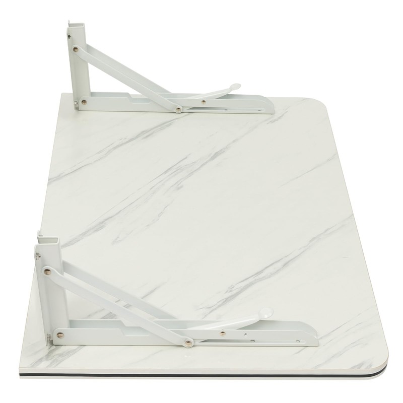 QUSKLISU Folding Wall Mount Desk, Floating Computer Desk Fold Down