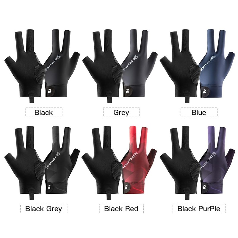 Snooker Player Gloves,Anti-Slip Billiard Gloves,Comfortable 3 Finger Snooker Player Gloves