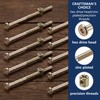10 Sets M6 x 90mm Furniture Bolts and Barrel Nuts