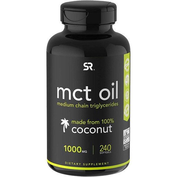 Keto MCT Oil Capsules - 2 Month Supply | Keto Fuel for The Brain & Body | Derived from Non-GMO Coconuts (240 Softgels)