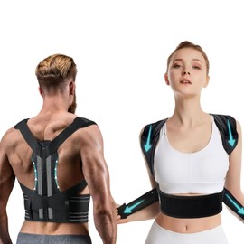 Posture Corrector for Men and Women, Adjustable Back Straightener, Upper Back Brace for Clavicle Support, Shoulder Corrector To Prevent Hunchback