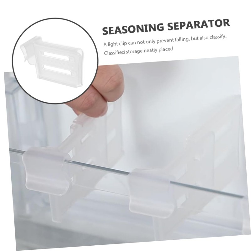 iplusmile 12Pcs Fridge Clip Partition for Refrigerator Side Door Divider