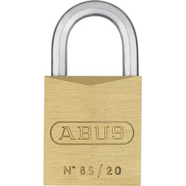 ABUS Vorhängeschloss Messing 85/20 - für Kellertüren, Schuppen u. v. m. - wetterfest - Messing-Schlosskörper - gehärteter Stahlbügel - ABUS-Sicherheitslevel 4