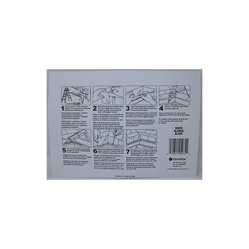 Amerimax 3PK White Gusher Guard Home Products 25074 GusherGuard, Pack