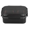 304 Stainless Steel Double Layer Insulated Lunch Box with Compartment