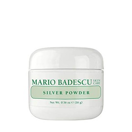 Mario Badescu Silver Powder Pore Mask for Oily Skin, Facial Pore Cleansing Mask Formulated with Kaolin Clay & Zinc Oxide, Nose Blackhead Remover Mask, 0.56 Ounce