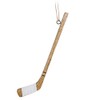 Abbott Collection Home 27-WINTER-8268 Single Hockey Stick Ornament, Brown