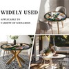 Yesad Round Fitted Tablecloth with Elastic Edge for Up to