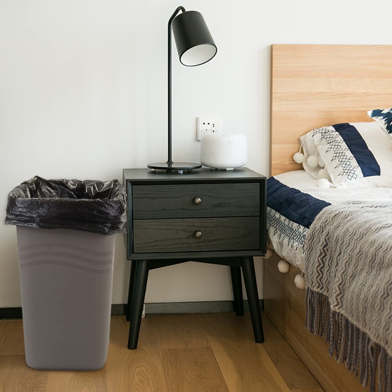 Yesdate 8 Gallon Black Trash Bags, Waste Bin Liners for