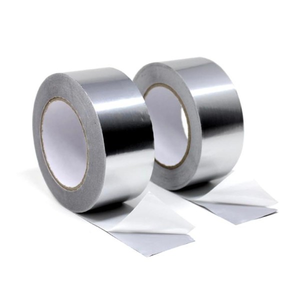 Nova Aluminium Foil Tape, Hot & Cold Temperature Resistant large 15 Meter Roll - For HVAC Repair, Ducts, Insulation, Dryer (48mm) (1)