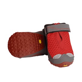 Ruffwear, Grip Trex Dog Boots, Outdoor Booties with Rubber Soles for Hiking and Running, Red Sumac, 3.00 in