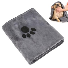 Dog Towels for Drying Dogs Large, Absorbent Microfiber Dogs Bath Towel, 40 x 24 Inch Soft Pet Grooming Towel, Dog Shower & Bath Supplies(Grey)