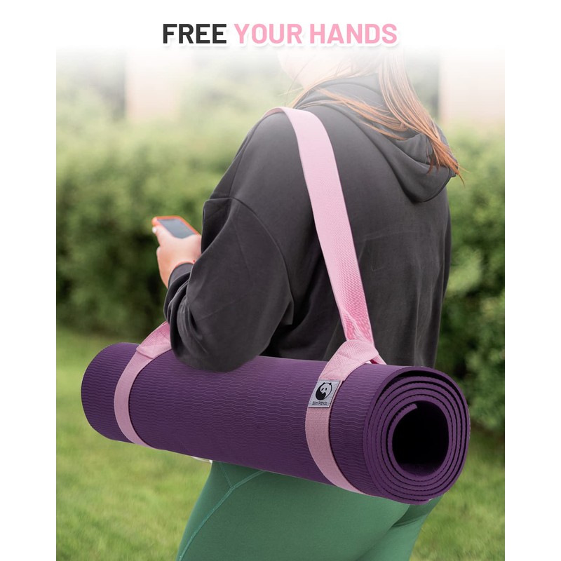 Slim Panda Yoga Mat Straps for Carrying,Adjustable Yoga Mat Carrier,Multiple
