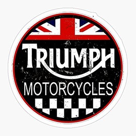 Pack of 6 2'' Stickers -Bloor Motorbike Motorcycle John British Retro Company Triumph - Sticker Graphic - Sticker Pack for Cell Phones Scrapbooks Cars Windows Hydroflasks Waterbottle