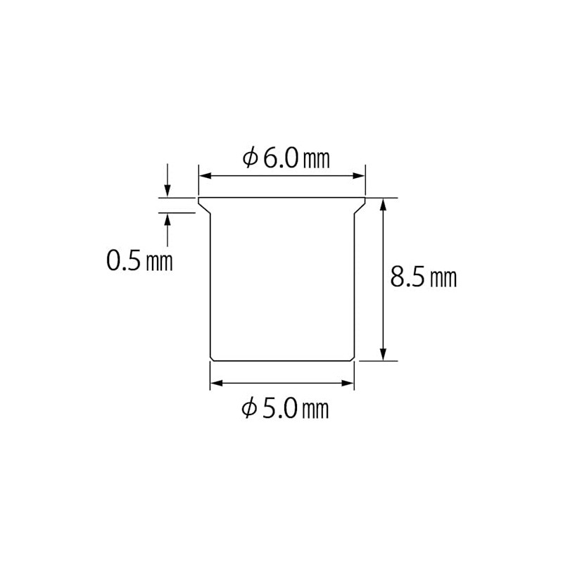 LOBTEX Blind Nut "Nut" (Thin Head, Steel) Eco Pack Plate