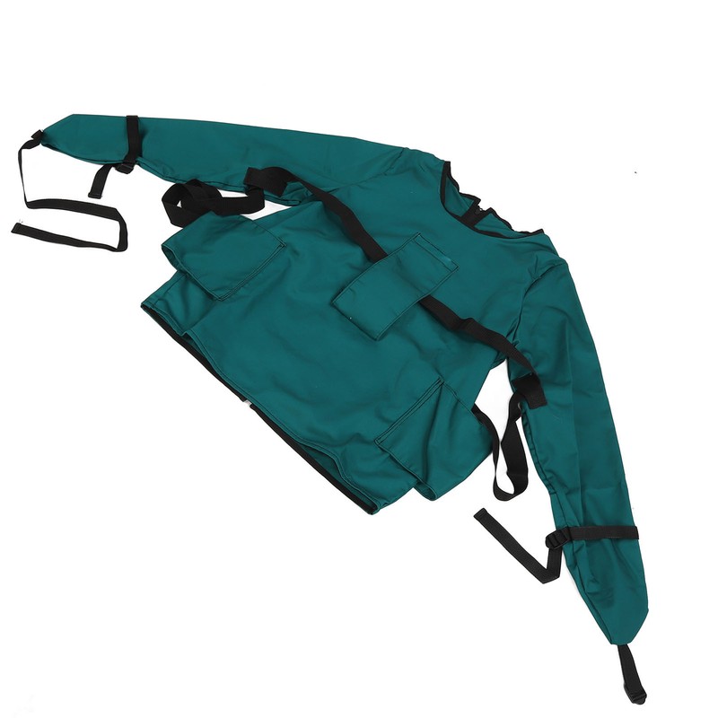 Patient Restraint Suit Prevent Tilting Front Back Secured Cotton Bed